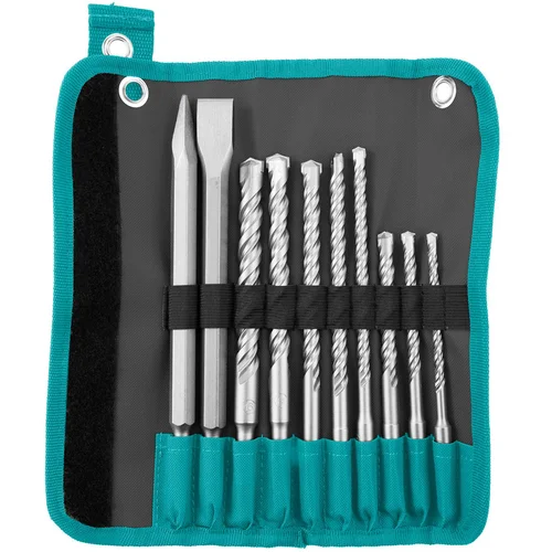 TOTAL TOOLS 10-delni set udarnih svedrov in dlet SDS plus (TACSD19101), (21122499)