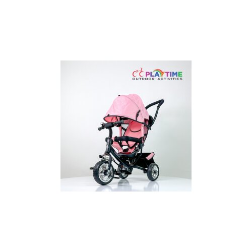tricikl simple 411 sa tendom od lanenog platna roze crni ram Slike