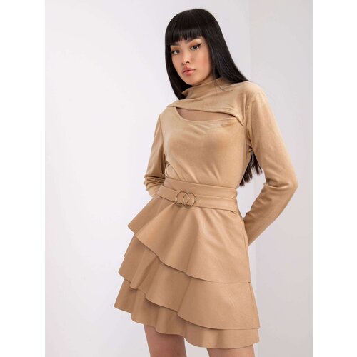 Italy Moda Blouse-DHJ-BZ-6561.09P-camel Cene