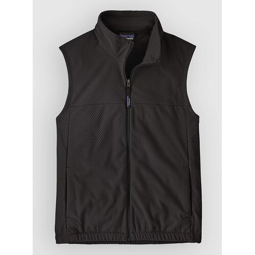 Patagonia Textured Fleece Brezrokavnik black Slike