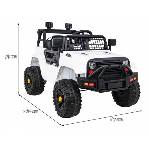  Auto na akumulator Jeep Dark Night - bijeli Slike