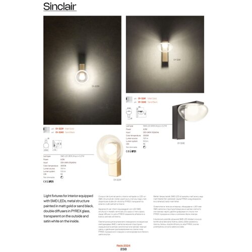  Redo 01-3247- LED prigu&amp;scaron;iva luster na sajli SINCLAIR LED/37,2W/230V CRI 93 IP21 Slike