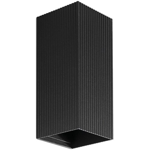 Faro 40566 - zidna svetiljka sole 2xGU10/8W/230V, crna, rebrasta, uglasta Cene