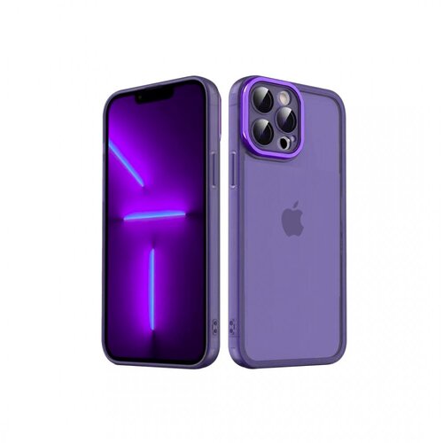  futrola clear sa niklovanom kamerom za samsung A245 galaxy A24 ljubicasta Cene