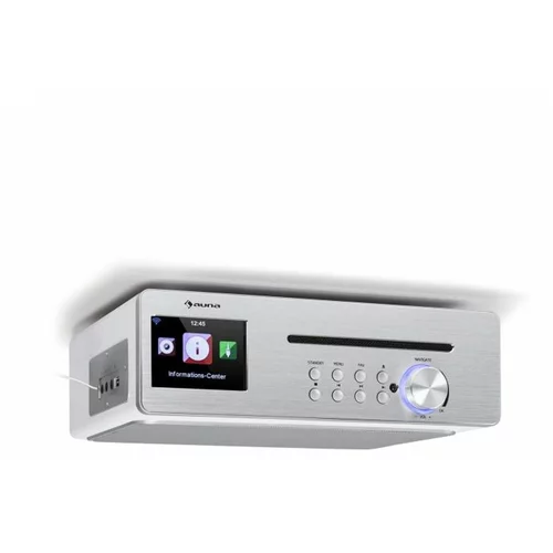 Auna Silver Star Chef, kuhinjski radio, največ 20 W, CD, BT, USB, internet / DAB + / FM, bela barva