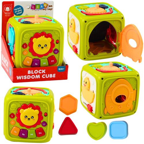 Interaktivna edukativna kocka za bebe - zeleni lav Cijene