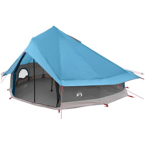 Tipi &amp;scaron;ator s krovom Plava 700 x 700 x 395 cm Poliester i čelik Slike