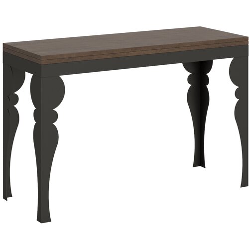 Itamoby   Paxon Double (120x45/90 cm) - oreh, barva nog: antracit - preklopna jedilna miza, (20842794) Cene