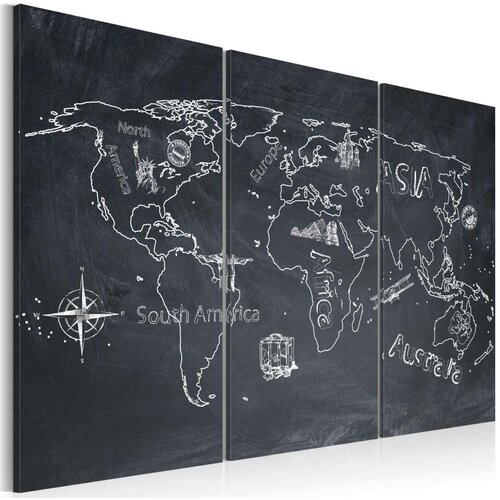  Slika - Travel broadens the mind - triptych 120x80 Slike