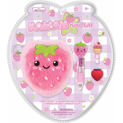 Hot Focus Kawaii Mini Play pli&scaron; beležka z dodatki Strawberry Cene