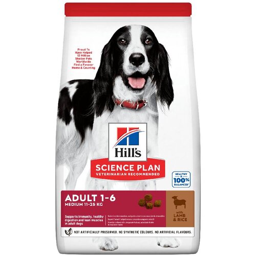 HILL'S SCIENCE Plan Adult 1-6 Medium s janjetinom i rižom - 14 + 4 kg gratis! Cijene