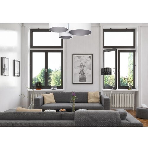  plafonsko svetlo space 3xE27/60W/230V bela/srebrna Slike