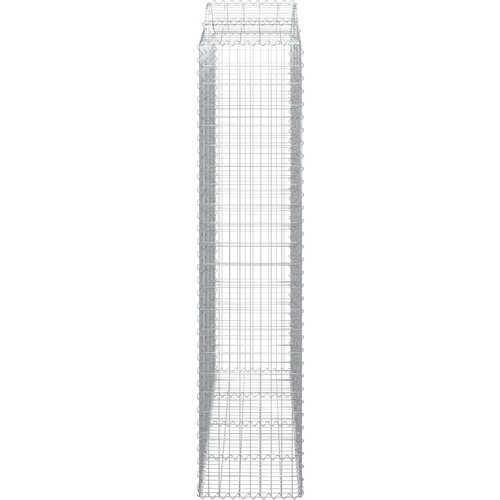  Lučne gabionske ko&amp;scaron;are 11kom 200x50x220/240cm pocinčano željezo Slike