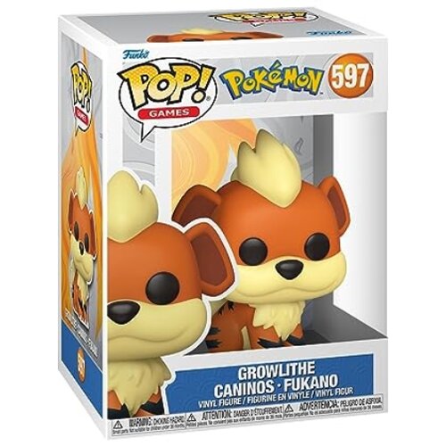 Funko pop! igre: pokemon - growlithe - zbirka vinilne figure - ideja za darila - uradno blago - igrače za otroke in odrasle - oboževalci video iger - modelna figura za zbiralce in prikaz, (20839307) Slike