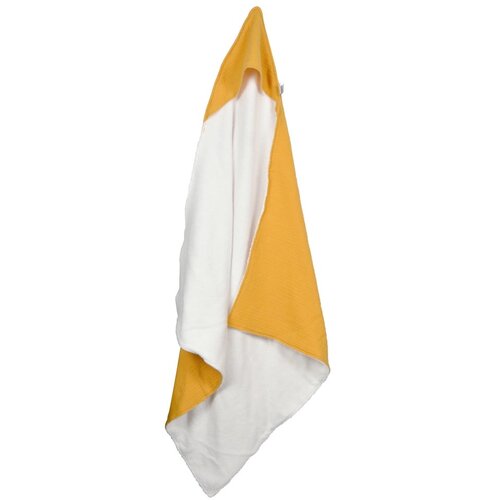 B&amp;eacute;b&amp;eacute; Douceur Žuti dječji ručnik s kapuljačom od muslina 75x75 cm &amp;ndash; Slike