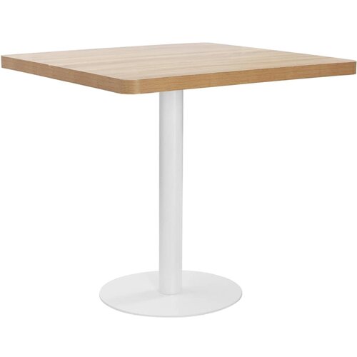 VidaXL Bistro miza svetlo rjava 80x80 cm mediapan Slike