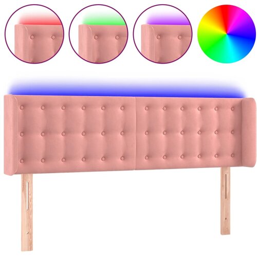  LED uzglavlje ružičasto 147x16x78/88 cm bar&amp;scaron;unasto Slike