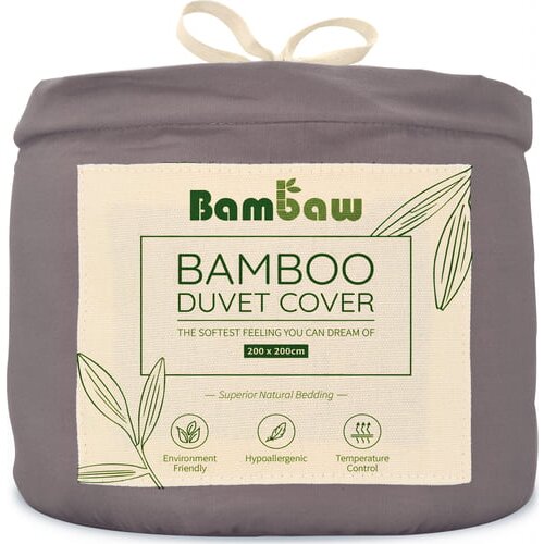 Bambaw prevleka za odejo iz bambusa 200x200 cm - dark grey Cene