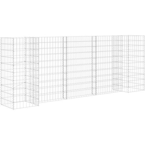 Maison Chic Cvetlično korito - Cvetlični Lonec za rastline gabion H-oblike jeklo 260x40x100 cm, (21790248) Cene