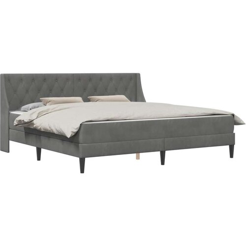  Okvir kreveta s madracem Zidne 2 pcs Tamno siva Bar&amp;scaron;un - Tamno siva 200 x 200 cm Slike