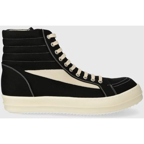 Rick Owens Tenisice Woven Shoes Vintage High Sneaks za muškarce, boja: crna, DU01D1810.NDKLVS.911