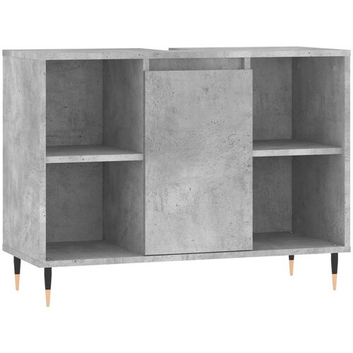 Maison Chic Kopalniška omarica - Kopalniški kabinet betonsko siva 80x33x60 cm inženirski les, (21794600) Cene