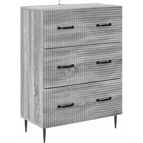  Ormar s ladicama Siva Sonoma 66 x 34,5 x 89,5 cm Cene
