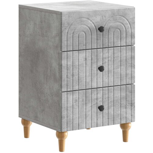 vidaXL Noćni ormar Betonska siva 43x 41 x 66 5 cm Konstruirano drvo - Betonska siva Cene