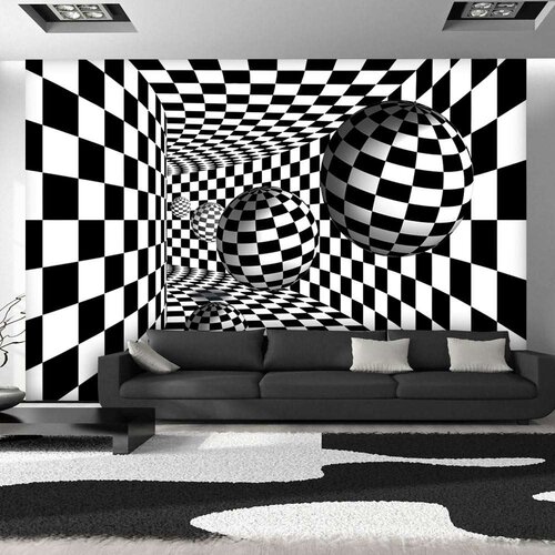  Tapeta - Black &amp;amp;amp White Corridor 100x70 Slike