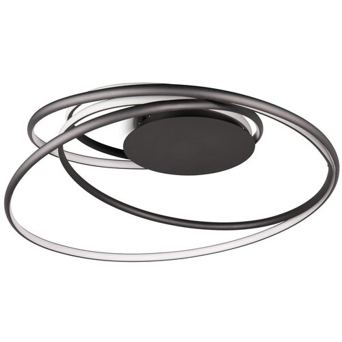 Trio Select Crna LED stropna svjetiljka s metalnim sjenilom Nala &amp;ndash; Slike