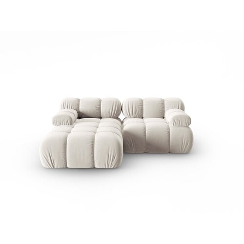 Micadoni Home bež žametna sedežna garnitura 191 cm bellis &amp;ndash; Slike