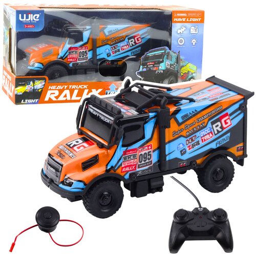 Kamion na daljinsko upravljanje Rally - narančasto/plavi Slike