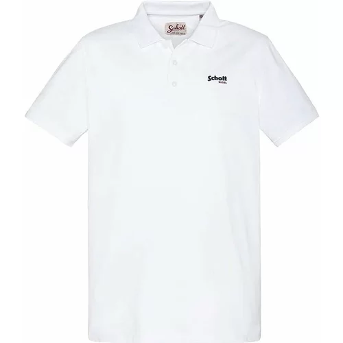 Schott Majice & Polo majice S0022 Bela