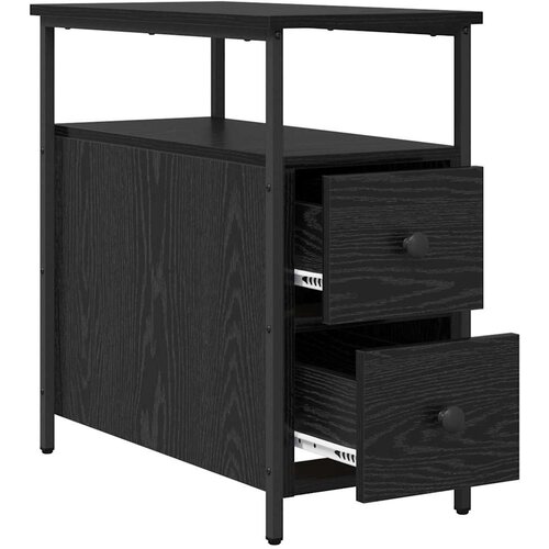  Noćni ormar Crni hrast 30 x 60 x 60 cm Konstruirano drvo Slike