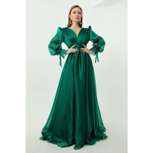 Lafaba Evening &amp;amp; Prom Dress - Green - Ruffle both Slike