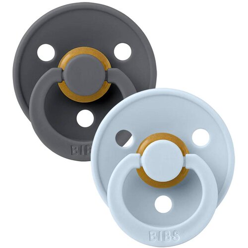Bibs Colour dude (okrugle) - Iron/Baby Blue (vel.1) Cene