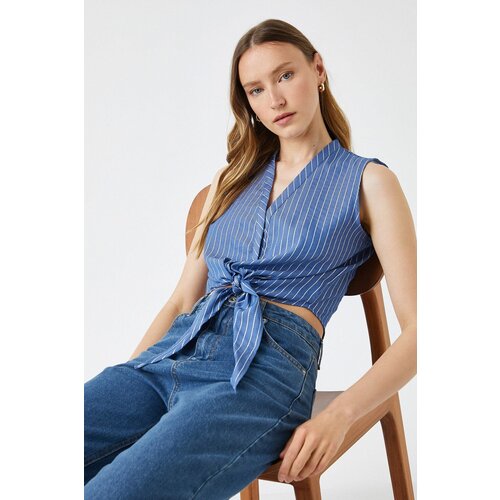 Koton Women&amp;#039;s Navy Striped Shirt Slike