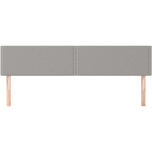  Uzglavlja 2 kom svjetlosiva 100x5x78/88 cm od tkanine Slike