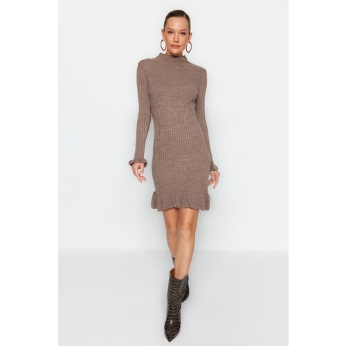 Trendyol Mink Mini Stand Up Knitwear Dress Cijene