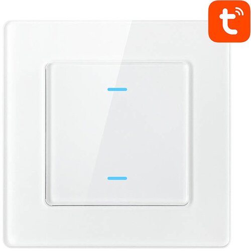 Avatto stikalo na dotik wifi N-TS10-W2 double tuya (belo), (20771411) Slike