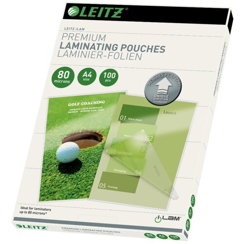  Žepki za plastificiranje leitz a4 80mic s smernimi pu&amp;scaron;čicami 1/100 74780000 LEITZ APARATI Slike