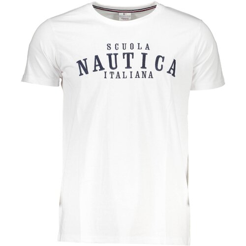 SCUOLA NAUTICA NAUTICAL SCHOOL WHITE MEN&#39;S SHORT SLEEVED T-SHIRT Cijene