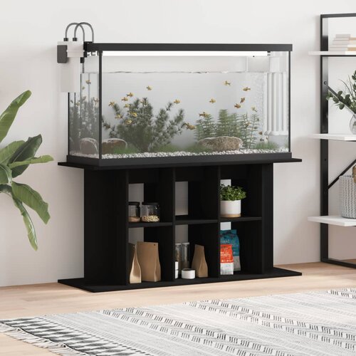 VidaXL Stalak za akvarij crni 120 x 40 x 60 cm od konstruiranog drva Slike
