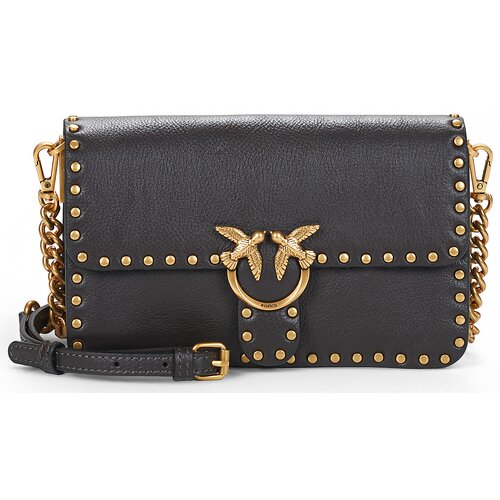 Pinko Torbice za na ramo LOVE ONE SLOUCHY MN. STUDS Kostanjeva Slike