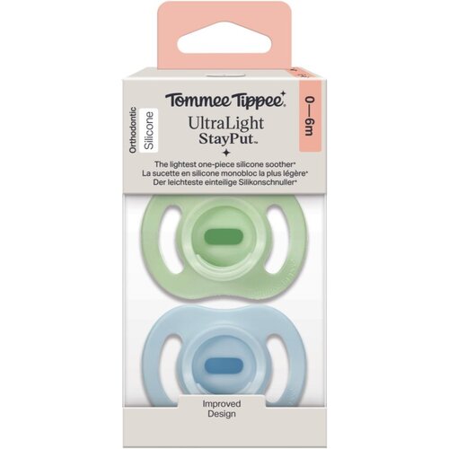 Tommee Tippee Ultra Light Stay Put 0-6 m duda Boy 2 kos Slike