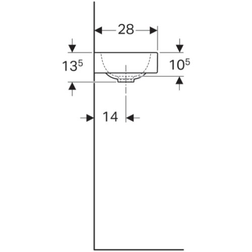 Geberit iCon 38 lavabo desni 124736000 Slike