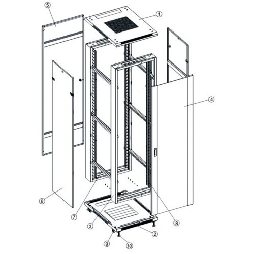 Safewell rack orman kd 19" 42U 800x1000 ( 2214 ) Cene
