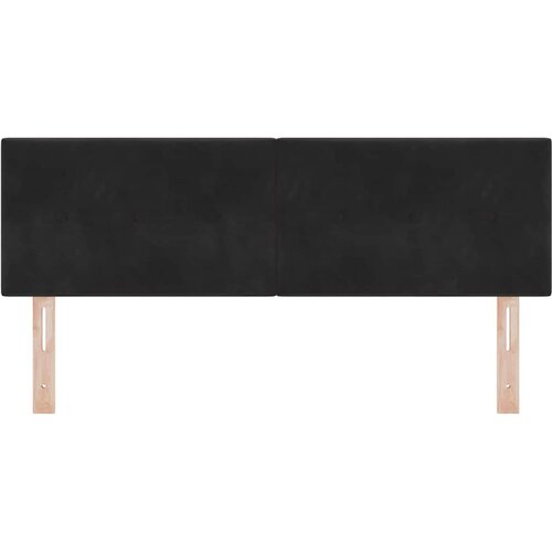  LED glava kreveta s LED trakama Crna 144 cm Bar&amp;scaron;un Slike