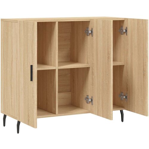 VidaXL Komoda boja hrasta sonome 90x34x80 cm od konstruiranog drva Slike