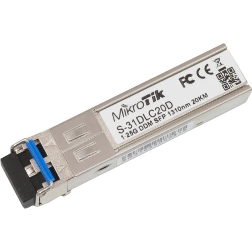 MikroTik S-31DLC20D SFP module 1.25G SM 20km 1310nm Slike